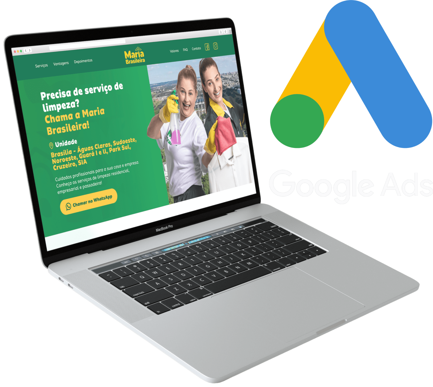 Imagem Landing Pages da Maria Brasileira Parceria com Eco Webdesign